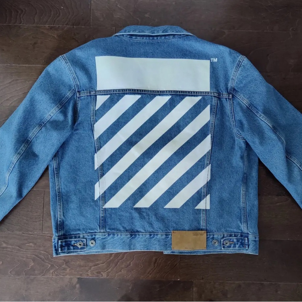 Off-White Diag-stripe denim jacket